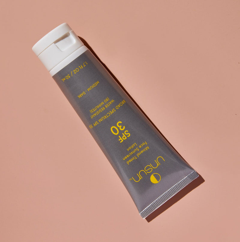 Mineral Tinted Face Sunscreen in "Medium/Dark"